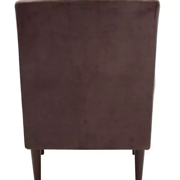 Kirklands Home Accent Chairs|Ellen Rolled Arms Accent Chair Brown
