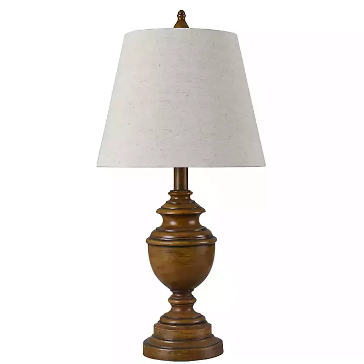 Kirklands Home Table Lamps|Brown Farmhouse Accent Table Lamp Tan
