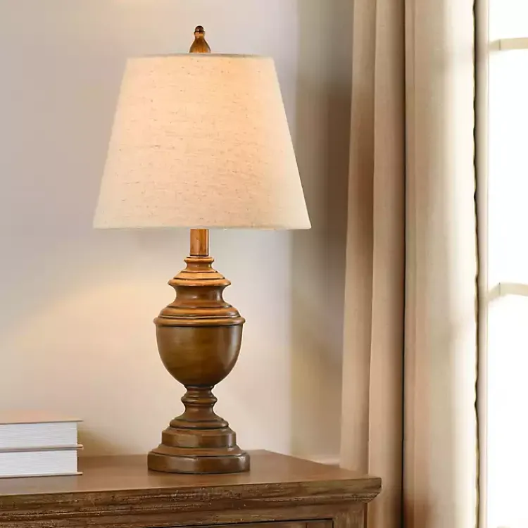 Kirklands Home Table Lamps|Brown Farmhouse Accent Table Lamp Tan