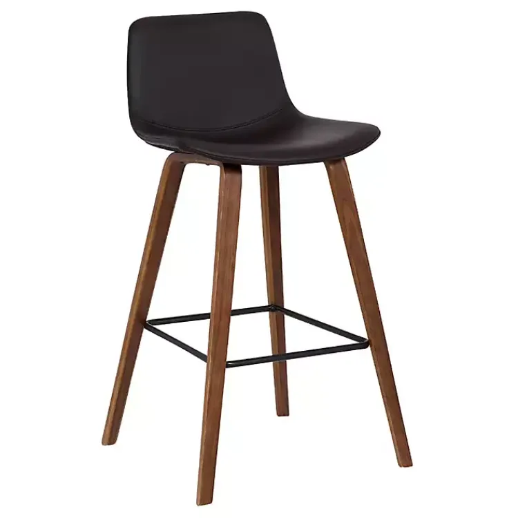 Kirklands Home Bar Stools & Counter Height Stools|Faux Leather Maddie Bar Stool Brown