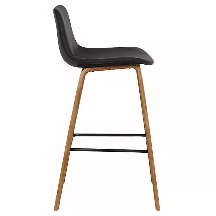 Kirklands Home Bar Stools & Counter Height Stools|Faux Leather Maddie Bar Stool Brown