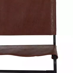Kirklands Home Bar Stools & Counter Height Stools|Faux Leather Sling Counter Stool Brown