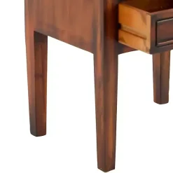 Kirklands Home Accent & End Tables|Fir Wood Tiered Side Table Brown