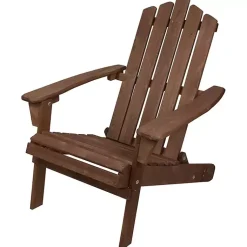 Kirklands Home Outdoor Seating|Folding Outdoor Adirondack Chair Brown