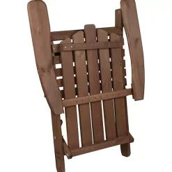 Kirklands Home Outdoor Seating|Folding Outdoor Adirondack Chair Brown
