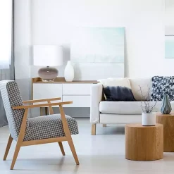 Kirklands Home Table Lamps|Glass Short Oval Table Lamp Brown