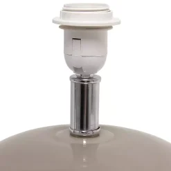 Kirklands Home Table Lamps|Glass Short Oval Table Lamp Brown