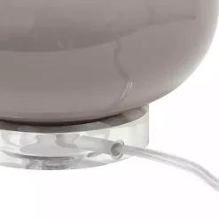 Kirklands Home Table Lamps|Glass Short Oval Table Lamp Brown
