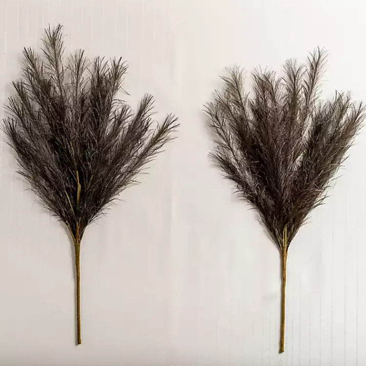 Discount Glittered Pampas Stems, Set of 2 Christmas Arrangements & Garland