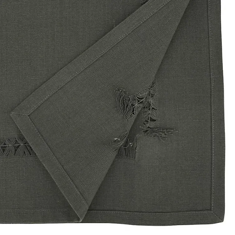 Kirklands Home Table Linens|Hemstitch Table Runner Brown
