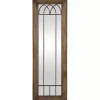 Kirklands Home Decorative Mirrors|Brown Larissa Arched Window Leaning Mirror