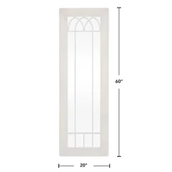 Kirklands Home Decorative Mirrors|Brown Larissa Arched Window Leaning Mirror