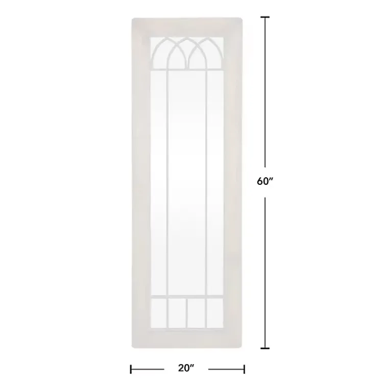 Kirklands Home Decorative Mirrors|Brown Larissa Arched Window Leaning Mirror