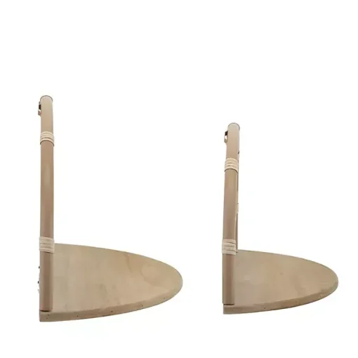 Kirklands Home Shelves|Brown Metal Arched Flower Wall Shelves, Set of 2