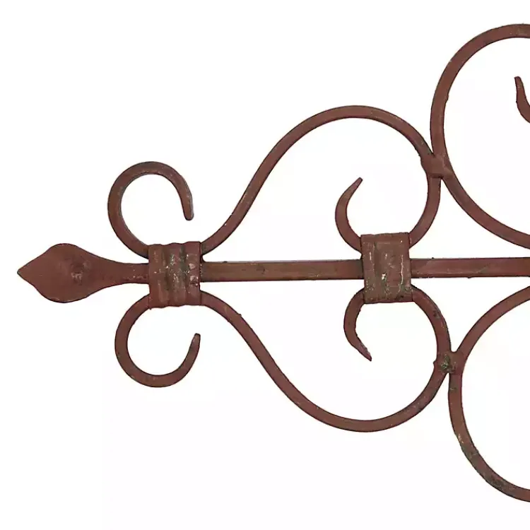 Kirklands Home Wall Plaques|Metal Scroll Panel Wall Plaque Brown