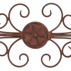 Kirklands Home Wall Plaques|Metal Scroll Panel Wall Plaque Brown
