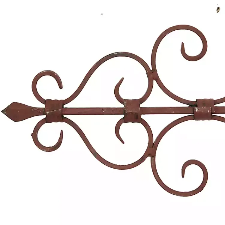 Kirklands Home Wall Plaques|Metal Scroll Panel Wall Plaque Brown