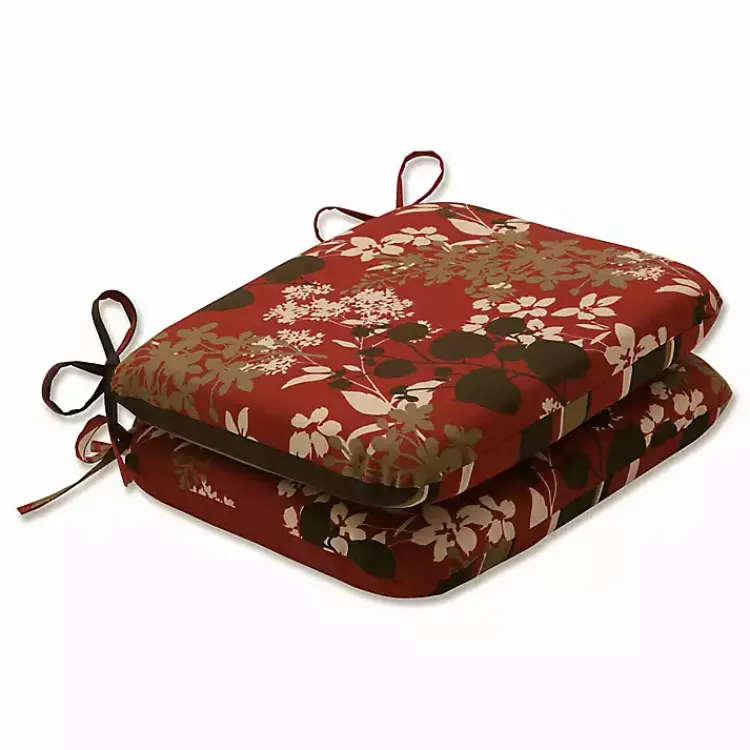 Kirklands Home Outdoor Cushions & Pillows|Brown Montifleuri Outdoor Seat Cushions, Set of 2