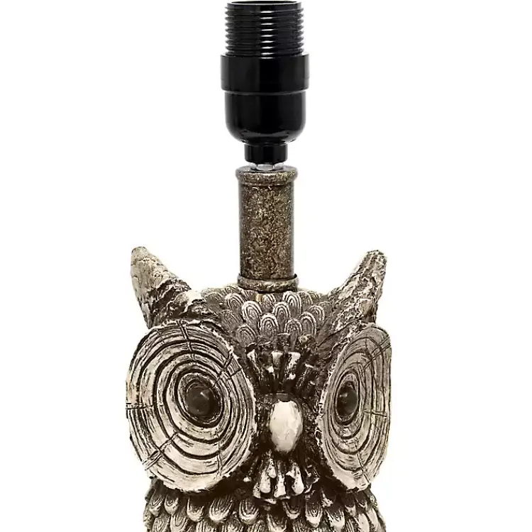 Kirklands Home Table Lamps|Brown Owl and Shade Table Lamp Green