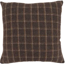 New Brown Plaid Deer Silhouette Christmas Pillow Pillows