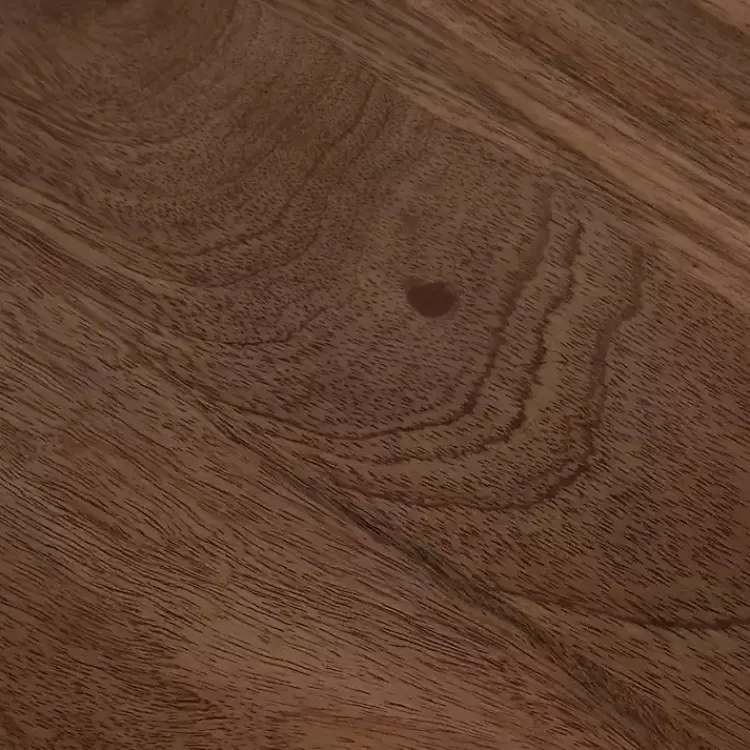 Kirklands Home Accent & End Tables|Polished Wood Hourglass Accent Table Brown