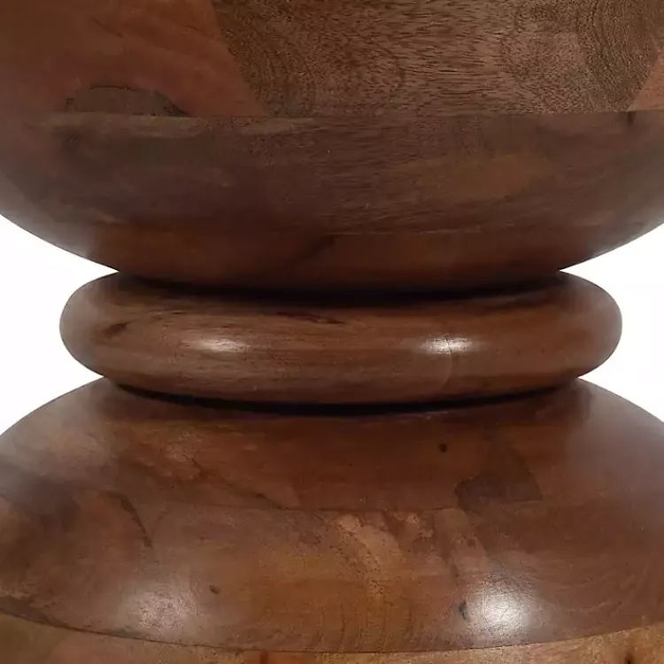 Kirklands Home Accent & End Tables|Polished Wood Hourglass Accent Table Brown