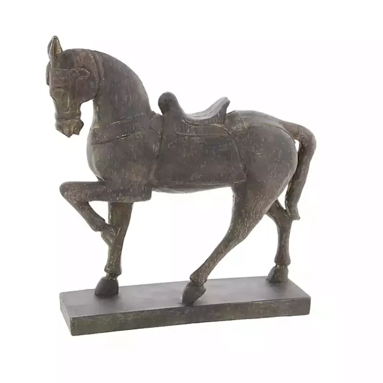 New Polystone Prancing Horse Statue Statues & Figurines