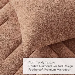 Kirklands Home Comforters|Quilted Teddy 2-pc. Twin Comforter Set Brown