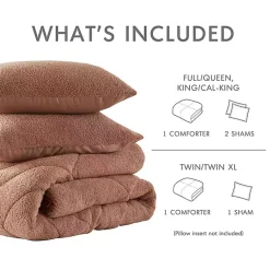 Kirklands Home Comforters|Quilted Teddy 2-pc. Twin Comforter Set Brown
