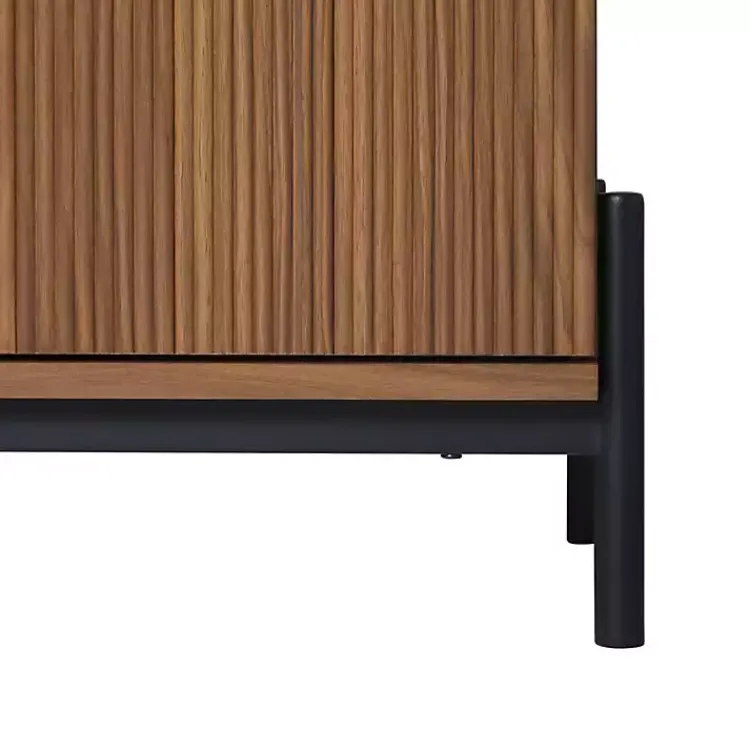 Kirklands Home Dressers & Chests|Reeded 3-Drawer Dresser Brown