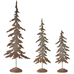 Sale Rustic Metal Cutout Trees, Set of 3 Christmas Decorations