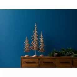 Sale Rustic Metal Cutout Trees, Set of 3 Christmas Decorations
