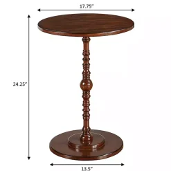 Kirklands Home Accent & End Tables|Santel Spindle Accent Table Brown