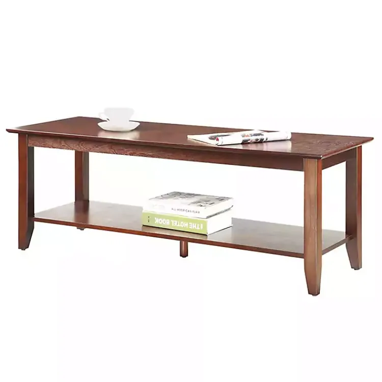 Kirklands Home Coffee Tables|Simple Rectangular Coffee Table Brown