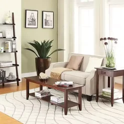 Kirklands Home Coffee Tables|Simple Rectangular Coffee Table Brown