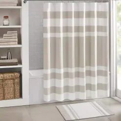 Kirklands Home Bathroom Rugs|Stripe Reversible Bath Mat, 30 in. Brown