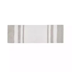Kirklands Home Bathroom Rugs|Brown Stripe Reversible Bath Runner