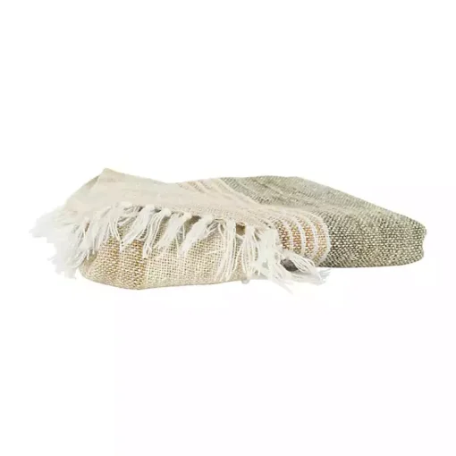 Outlet Stripe Woven Throw Blankets & Throws
