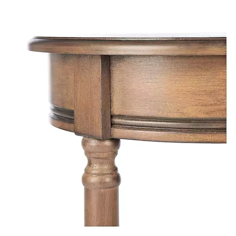 Kirklands Home Accent & End Tables|Tegan Round Accent Table Brown