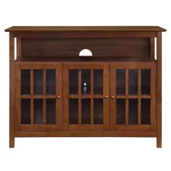 Kirklands Home Tv Stands & Media Consoles|Tiered Deluxe Cali Media Cabinet Brown