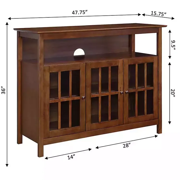 Kirklands Home Tv Stands & Media Consoles|Tiered Deluxe Cali Media Cabinet Brown