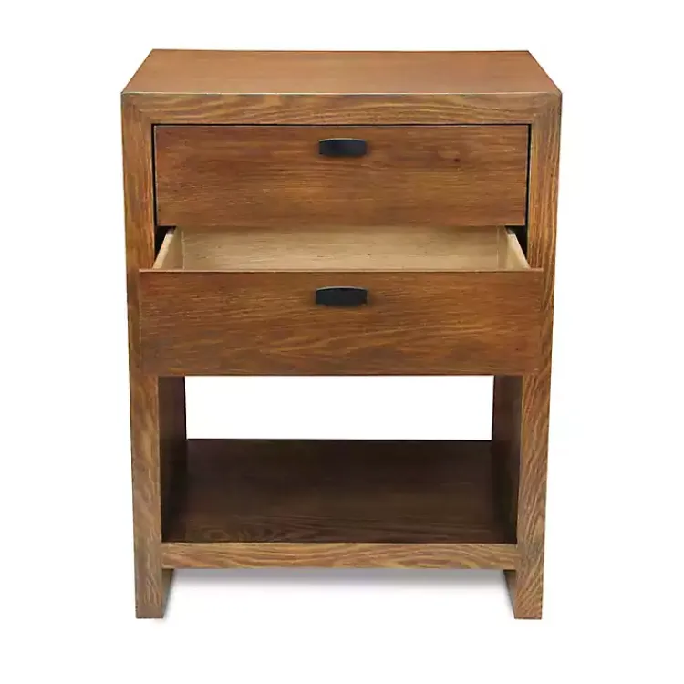 Kirklands Home Dressers & Chests|Vivara 2-Drawer Nightstand Brown