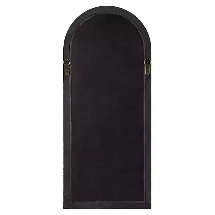 Kirklands Home Decorative Mirrors|Windowpane Arch Geoffrey Mirror Brown