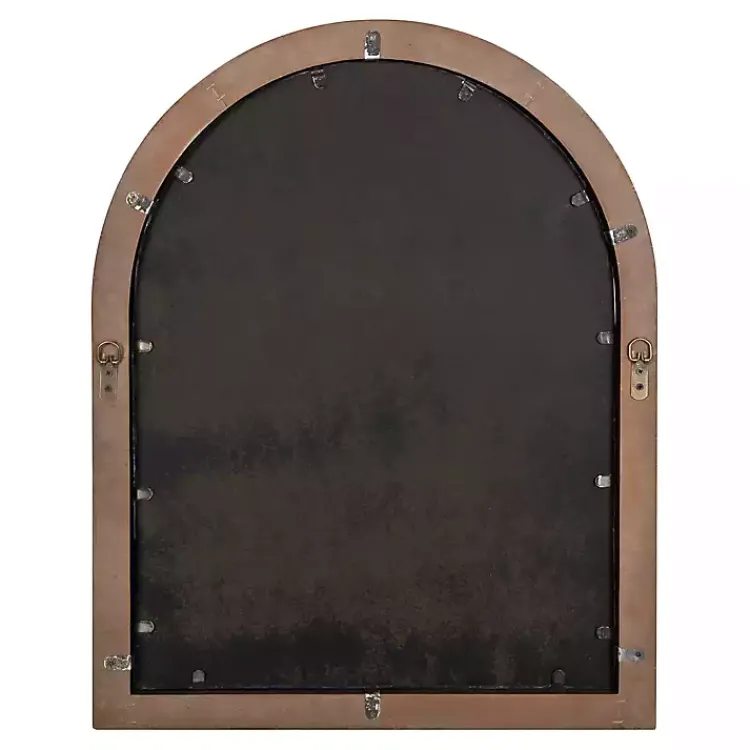 Kirklands Home Decorative Mirrors|Windowpane Arch Nala Mirror Brown