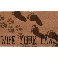 Kirklands Home Doormats|Wipe Your Paws Doormat Brown