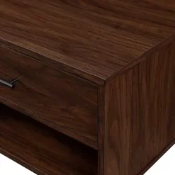 Kirklands Home Coffee Tables|Brown Wood & Black Metal Hairpin Legs Coffee Table