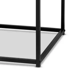 Kirklands Home Coffee Tables|Wood and Metal 2-Drawer Coffee Table Brown