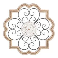 Kirklands Home Wall Plaques|Brown Wood and Metal Farmhouse Wall Plaque