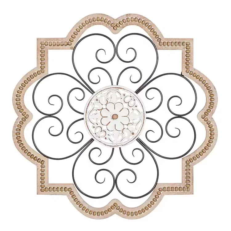 Kirklands Home Wall Plaques|Brown Wood and Metal Farmhouse Wall Plaque