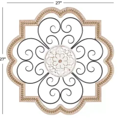 Kirklands Home Wall Plaques|Brown Wood and Metal Farmhouse Wall Plaque